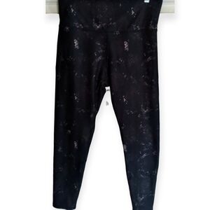 Jessica Simpson Black Patterned Active Leggings